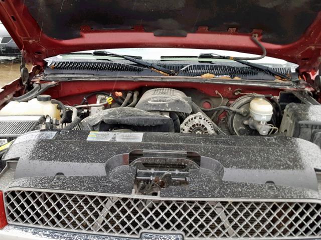 2GCEC13T751130779 - 2005 CHEVROLET SILVERADO MAROON photo 7