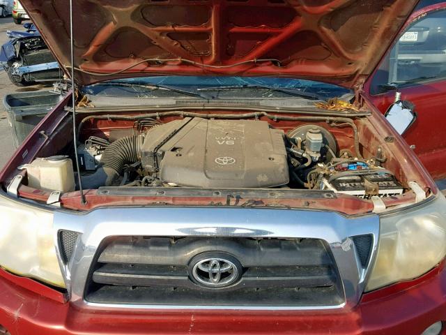 5TETU62N66Z175049 - 2006 TOYOTA TACOMA PRE RED photo 7