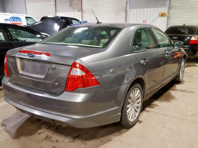 3FADP0L34AR144631 - 2010 FORD FUSION HYB GRAY photo 4