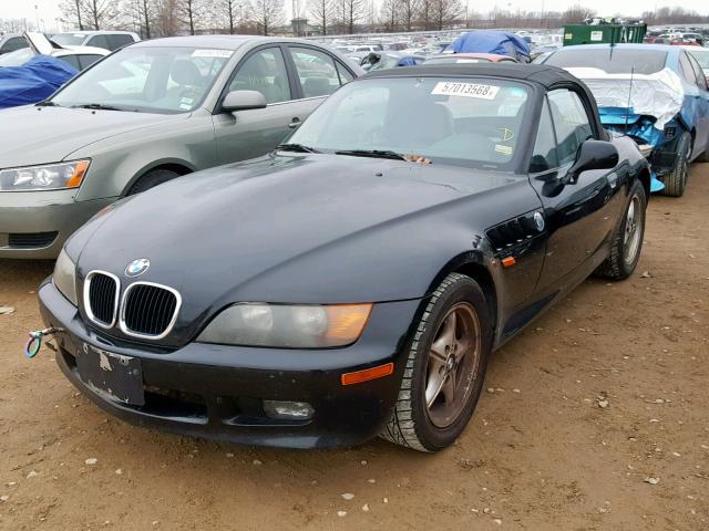 4USCH7323VLE03940 - 1997 BMW Z3 1.9 BLACK photo 2