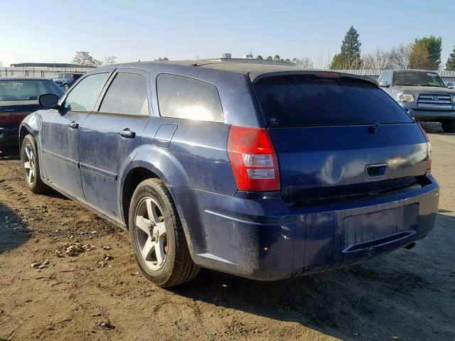 2D4FV47T46H122452 - 2006 DODGE MAGNUM SE BLUE photo 3