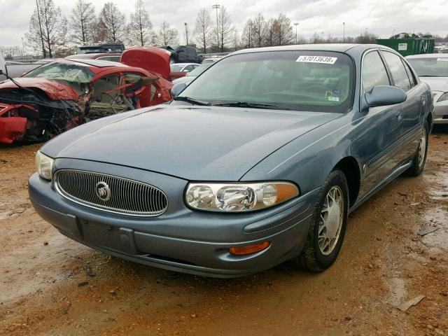 1G4HP54K0Y4261474 - 2000 BUICK LESABRE CU BLUE photo 2