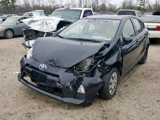 JTDKDTB34D1552929 - 2013 TOYOTA PRIUS C BLACK photo 2