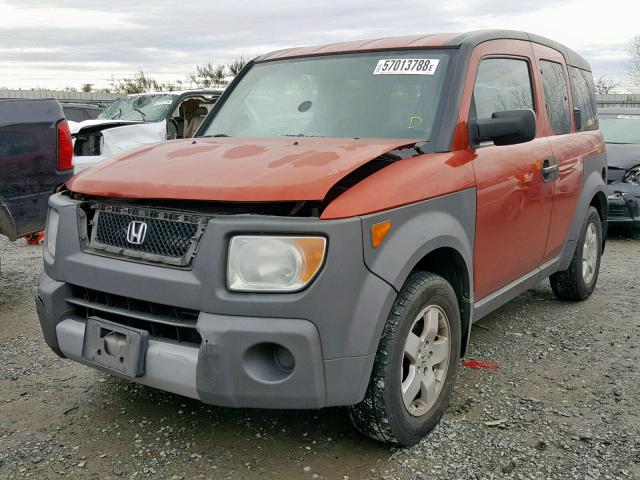 5J6YH28544L018457 - 2004 HONDA ELEMENT EX ORANGE photo 2