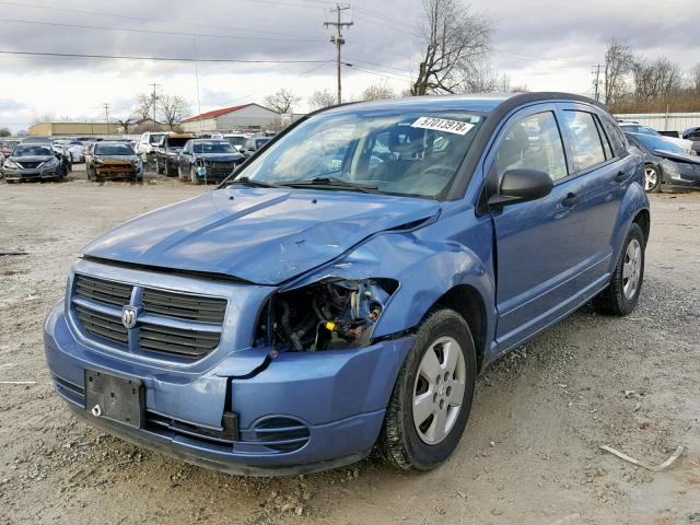 1B3HB28B37D285019 - 2007 DODGE CALIBER BLUE photo 2