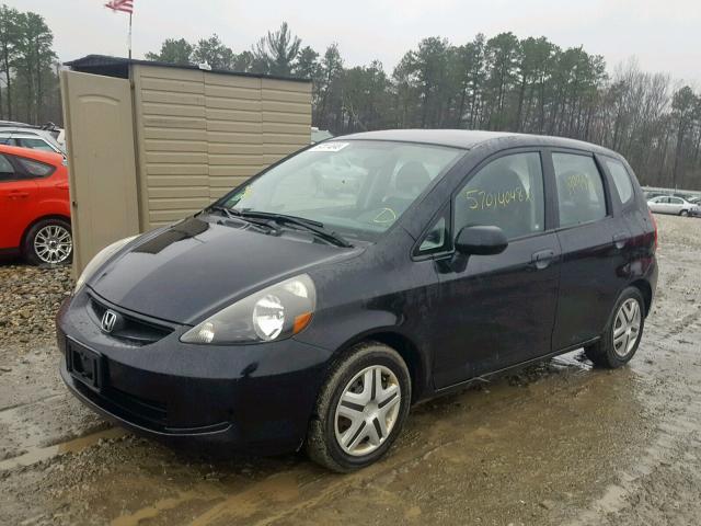 JHMGD374X8S031087 - 2008 HONDA FIT BLACK photo 2