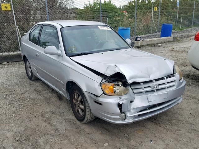 KMHCG35CX4U289265 - 2004 HYUNDAI ACCENT GL SILVER photo 1