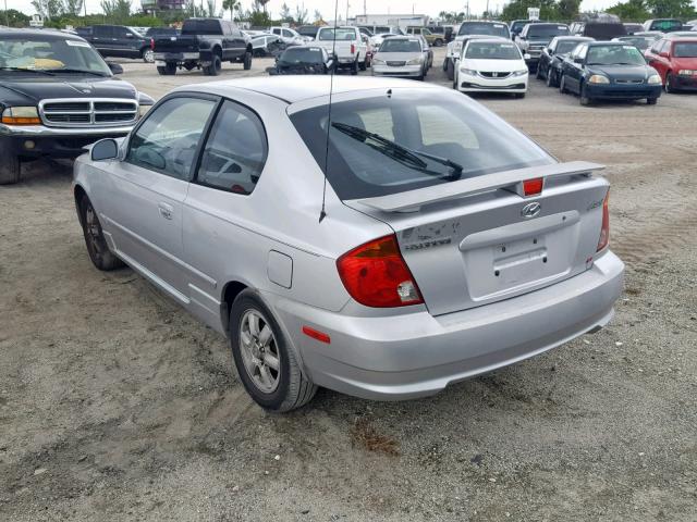 KMHCG35CX4U289265 - 2004 HYUNDAI ACCENT GL SILVER photo 3