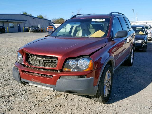 YV1CY592851141871 - 2005 VOLVO XC90 BURGUNDY photo 2