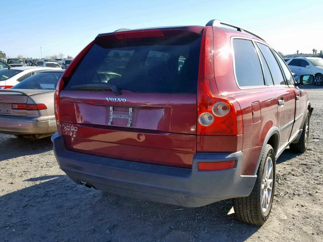 YV1CY592851141871 - 2005 VOLVO XC90 BURGUNDY photo 4