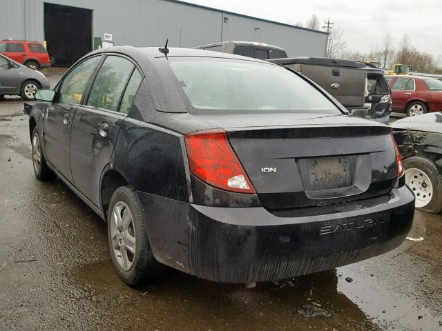 1G8AJ55F27Z130034 - 2007 SATURN ION LEVEL BLACK photo 3