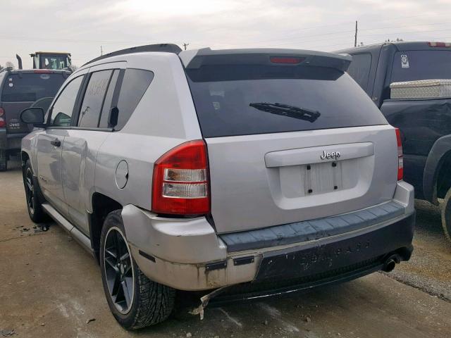 1J8FT47W88D580212 - 2008 JEEP COMPASS SP 银色 照片 3