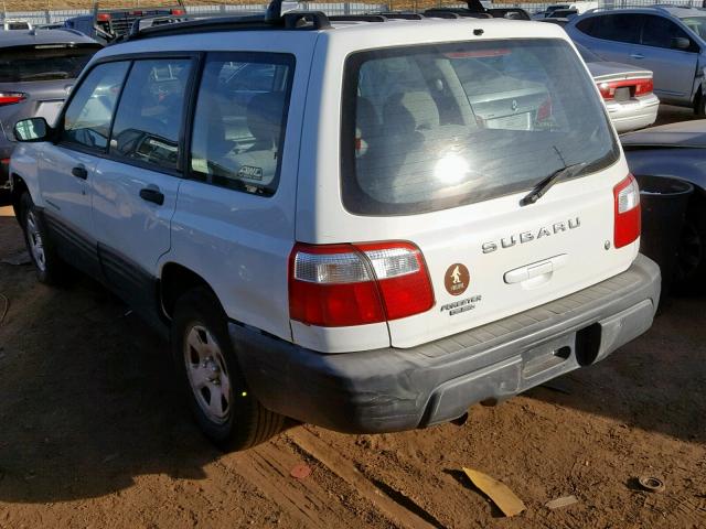 JF1SF63582H733523 - 2002 SUBARU FORESTER L WHITE photo 3