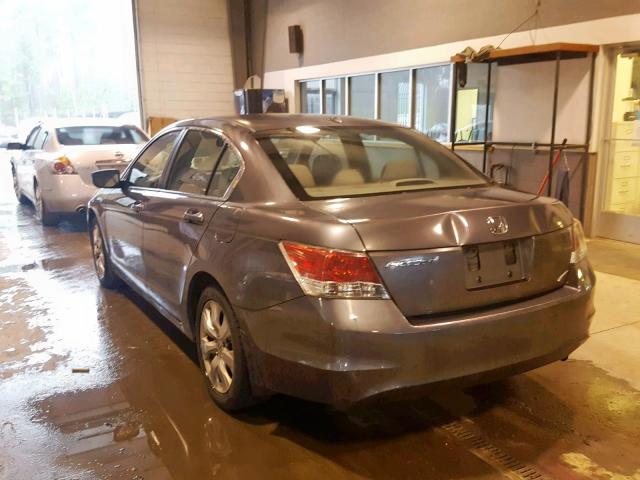 1HGCP26808A127128 - 2008 HONDA ACCORD EXL GRAY photo 3