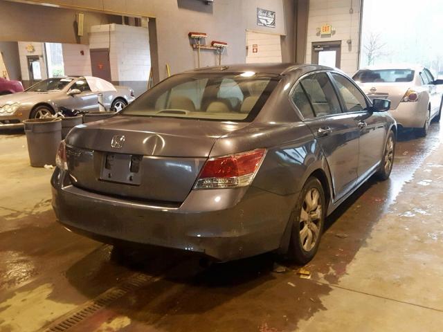 1HGCP26808A127128 - 2008 HONDA ACCORD EXL GRAY photo 4