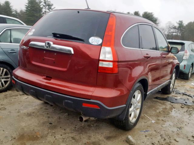 5J6RE48749L044784 - 2009 HONDA CR-V EXL RED photo 4