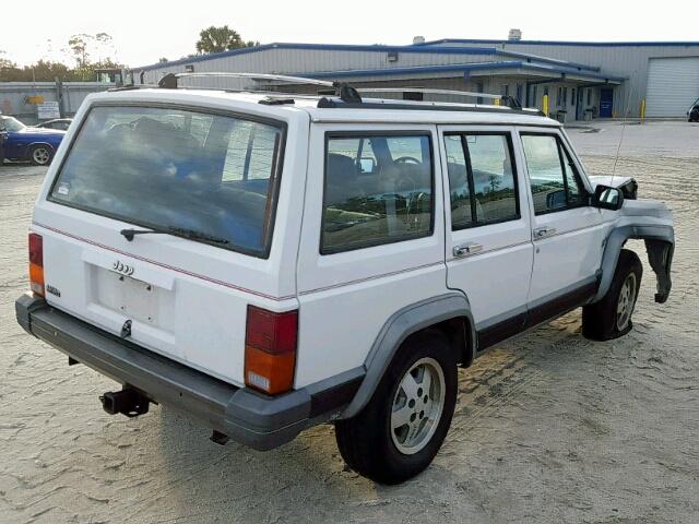 1J4FT58S7NL117045 - 1992 JEEP CHEROKEE L WHITE photo 4