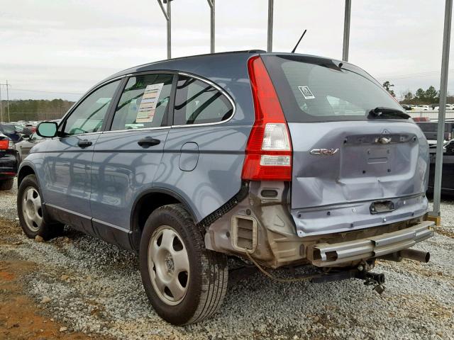 5J6RE3H32BL038334 - 2011 HONDA CR-V LX BLUE photo 3