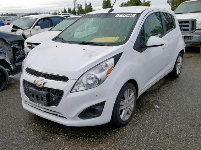 KL8CD6S90EC550765 - 2014 CHEVROLET SPARK 1LT WHITE photo 2