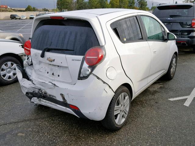 KL8CD6S90EC550765 - 2014 CHEVROLET SPARK 1LT WHITE photo 4