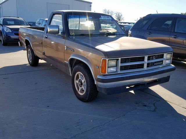 1B7GL26X3KS042580 - 1989 DODGE DAKOTA GOLD photo 1