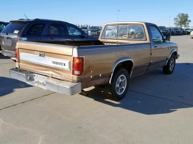 1B7GL26X3KS042580 - 1989 DODGE DAKOTA GOLD photo 4