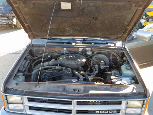 1B7GL26X3KS042580 - 1989 DODGE DAKOTA GOLD photo 7