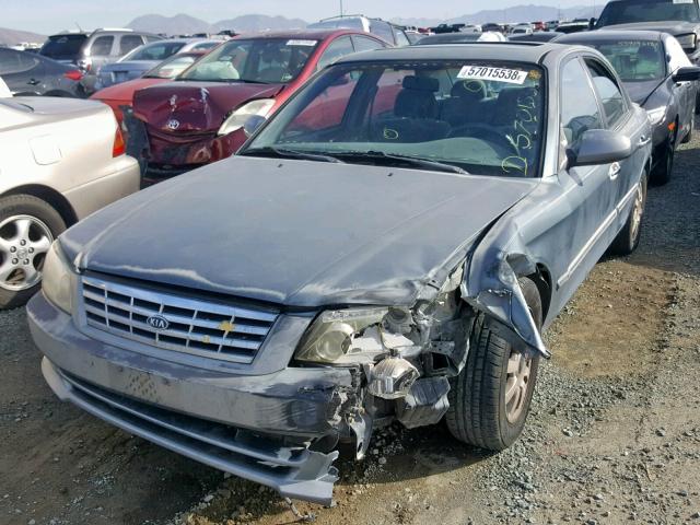 KNAGD124615040612 - 2001 KIA OPTIMA MAG GRAY photo 2