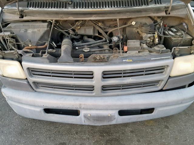 2B7HB21Y5SK505997 - 1995 DODGE RAM VAN B2 GRAY photo 7