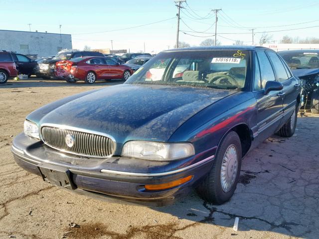 1G4HP52K4VH463404 - 1997 BUICK LESABRE CU GREEN photo 2