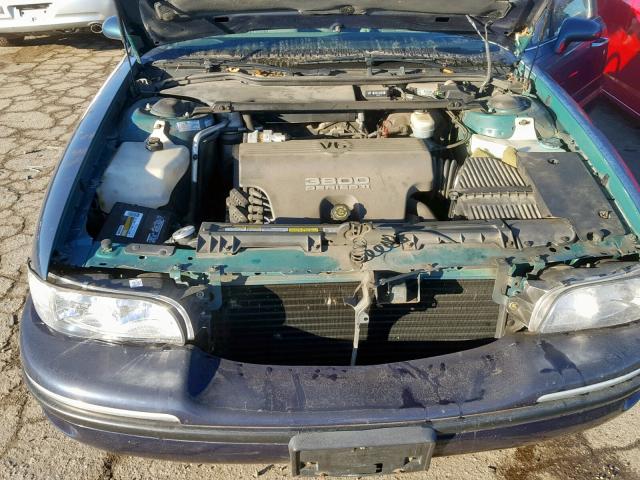 1G4HP52K4VH463404 - 1997 BUICK LESABRE CU GREEN photo 7