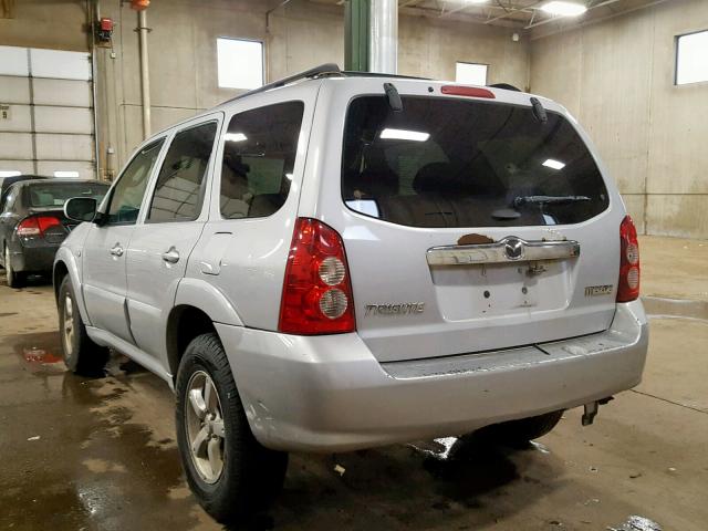 4F2CZ94126KM17210 - 2006 MAZDA TRIBUTE S SILVER photo 3