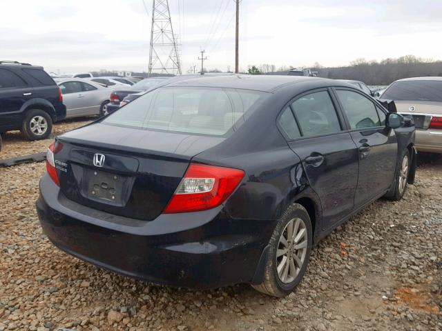 19XFB2F89CE024516 - 2012 HONDA CIVIC EX BLACK photo 4