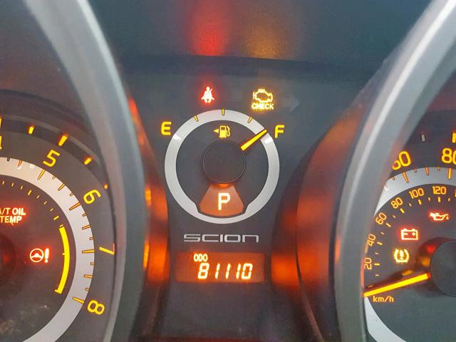 JTKJF5C7XD3062642 - 2013 TOYOTA SCION TC BLACK photo 8