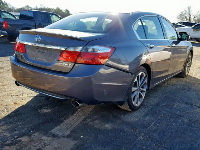 1HGCR2F56EA056464 - 2014 HONDA ACCORD SPO GRAY photo 4