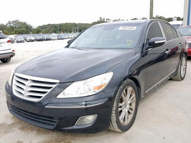 KMHGC46F59U038088 - 2009 HYUNDAI GENESIS 4. BLACK photo 2