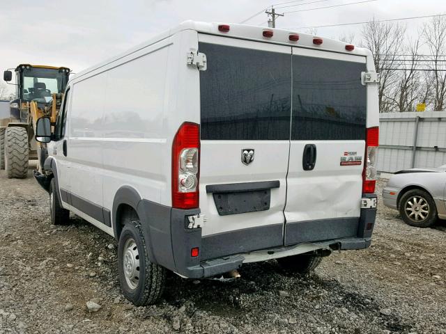 3C6TRVAG7HE508617 - 2017 RAM PROMASTER WHITE photo 3