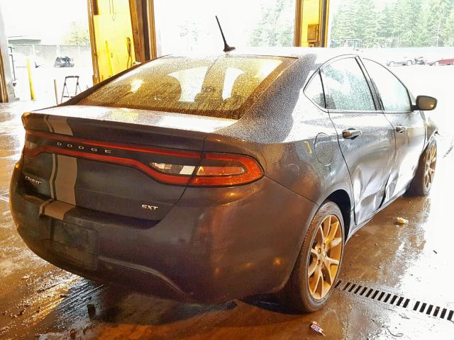 1C3CDFBA2DD126132 - 2013 DODGE DART SXT GRAY photo 4