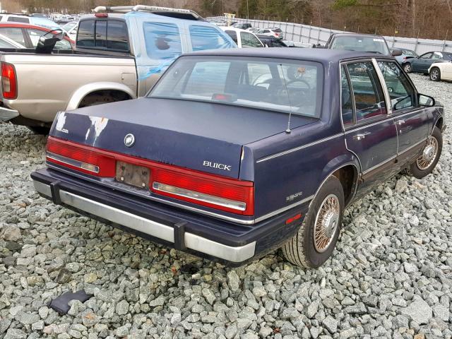 1G4HR54C5LH400972 - 1990 BUICK LESABRE LI BLUE photo 4