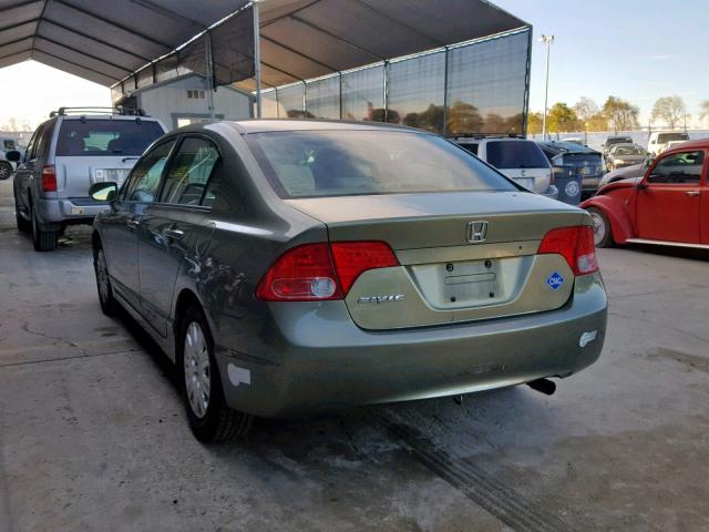 1HGFA46518L000473 - 2008 HONDA CIVIC GX GREEN photo 3