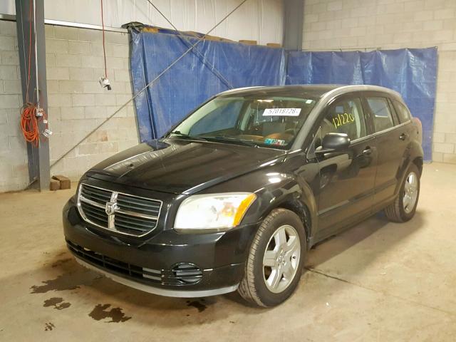 1B3HB48A29D213198 - 2009 DODGE CALIBER SX BLACK photo 2