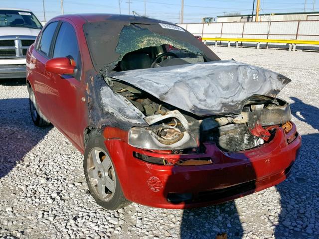 KL1TG566X6B598457 - 2006 CHEVROLET AVEO LT RED photo 1