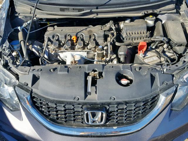 19XFB2F91FE072377 - 2015 HONDA CIVIC EXL GRAY photo 7