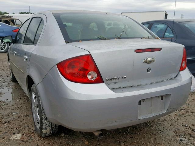 1G1AK55F377417633 - 2007 CHEVROLET COBALT LS SILVER photo 3