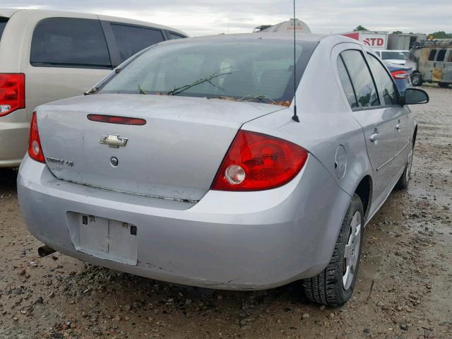 1G1AK55F377417633 - 2007 CHEVROLET COBALT LS SILVER photo 4