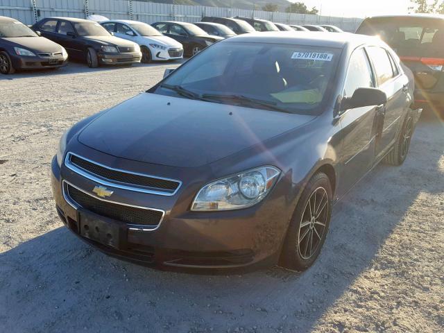 1G1ZB5EB0A4107464 - 2010 CHEVROLET MALIBU LS CHARCOAL photo 2