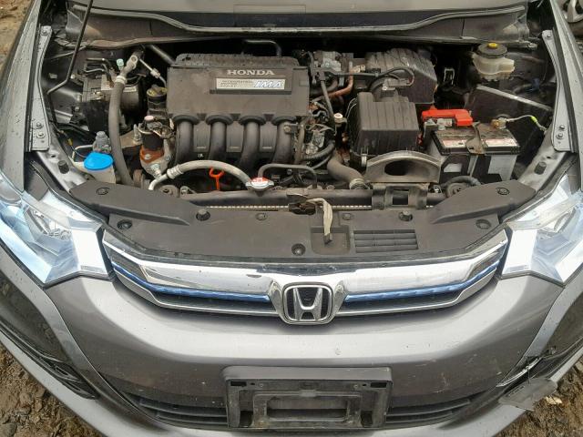 JHMZE2H51ES001155 - 2014 HONDA INSIGHT LX GRAY photo 7