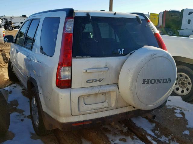 JHLRD789X6C044976 - 2006 HONDA CR-V SE WHITE photo 3