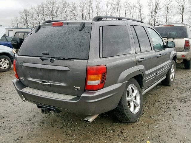 1J8GW68J02C278520 - 2002 JEEP GRAND CHER GRAY photo 4