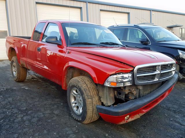 1D7HG32K34S556334 - 2004 DODGE DAKOTA SPO RED photo 1